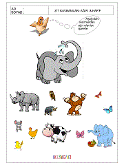 okul öncesi aynı kavramı bul çalışma sayfaları